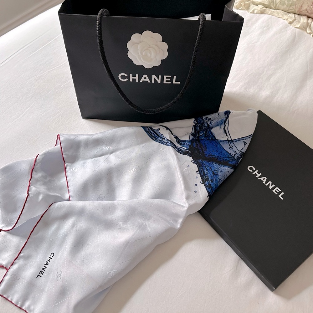CHANEL SILK SCARF